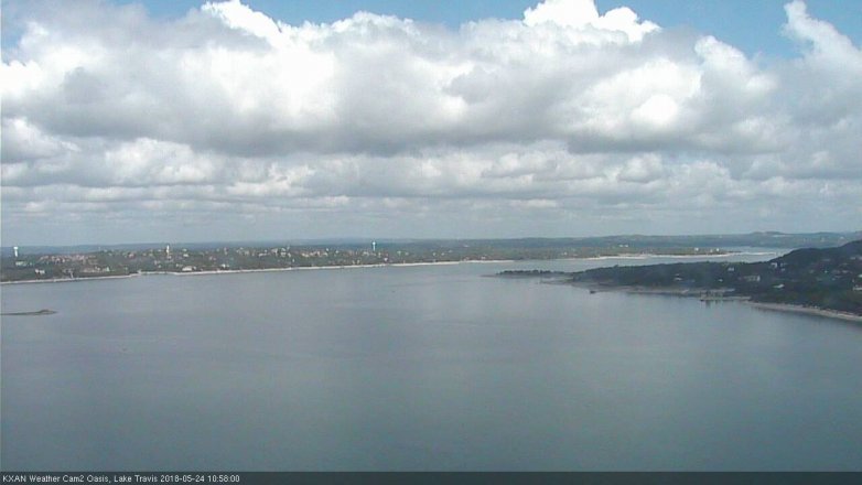 Lake Travis webcam, May 24, 2018 10:00 AM CT