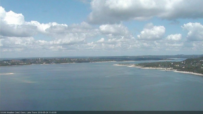 Lake Travis webcam, May 24, 2018 10:45 AM CT