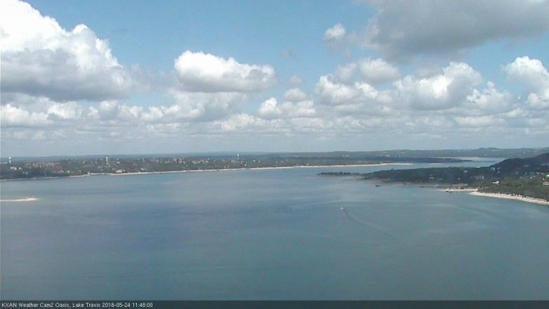 Lake Travis webcam, May 24, 2018 10:50 AM CT