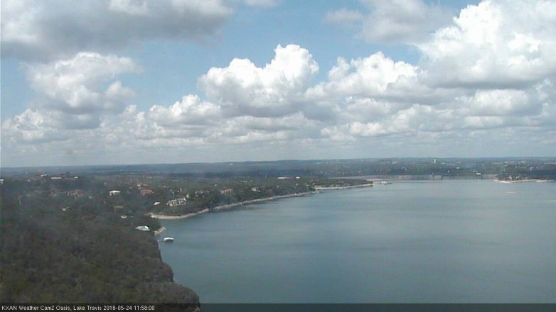 Lake Travis webcam, May 24, 2018 11:00 AM CT