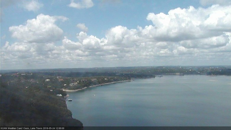 Lake Travis webcam, May 24, 2018 11:10 AM CT