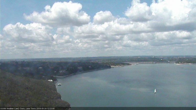 Lake Travis webcam, May 24, 2018 11:25 AM CT