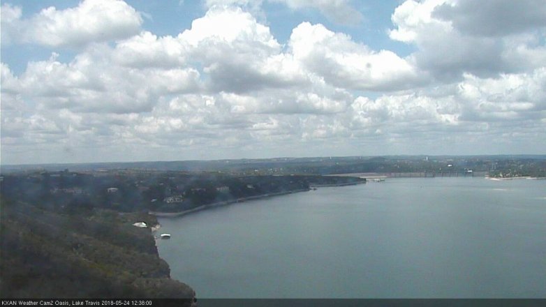 Lake Travis webcam, May 24, 2018 11:40 AM CT