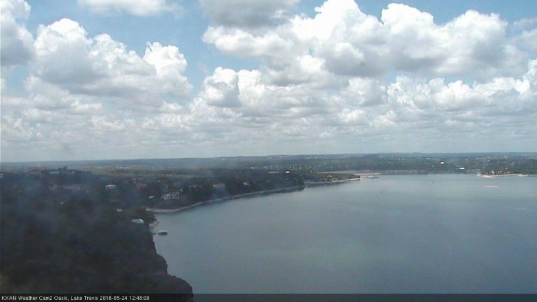 Lake Travis webcam, May 24, 2018 11:50 AM CT