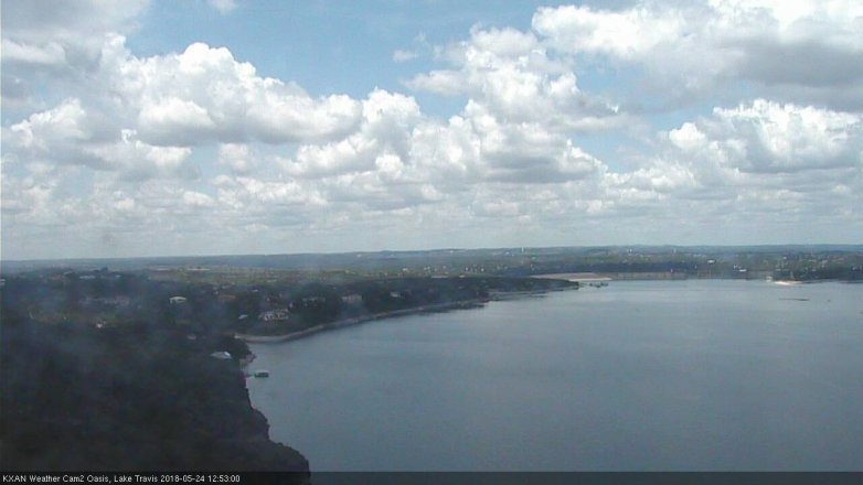 Lake Travis webcam, May 24, 2018 11:55 AM CT