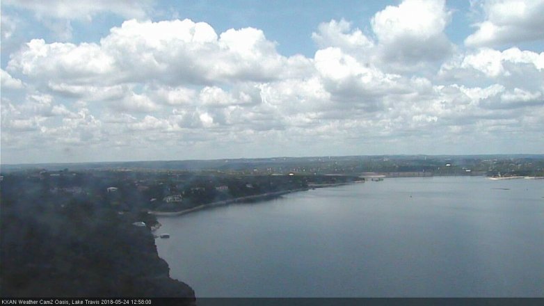 Lake Travis webcam, May 24, 2018 12:00 PM CT