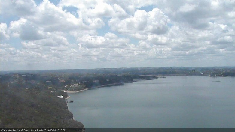 Lake Travis webcam, May 24, 2018 12:15 PM CT