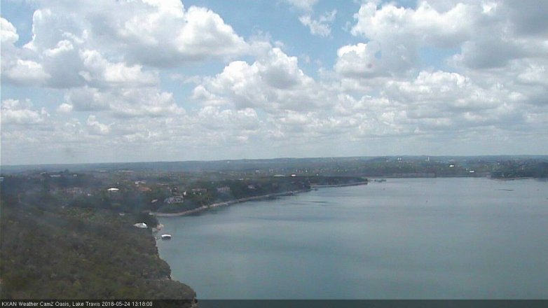Lake Travis webcam, May 24, 2018 12:20 PM CT
