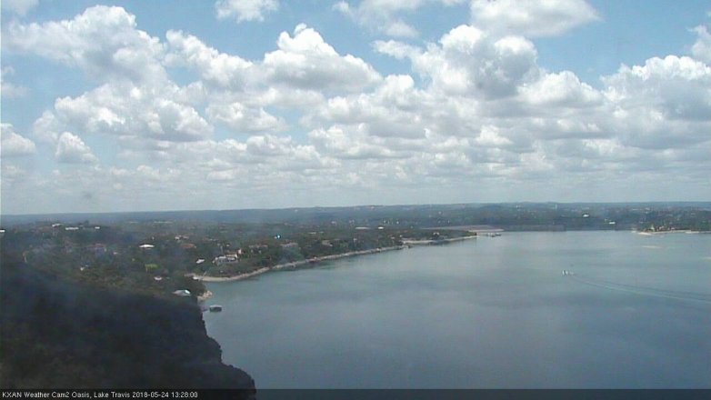 Lake Travis webcam, May 24, 2018 12:30 PM CT