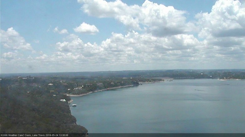 Lake Travis webcam, May 24, 2018 12:40 PM CT