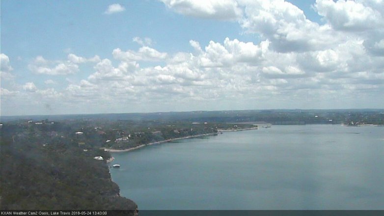 Lake Travis webcam, May 24, 2018 12:45 PM CT