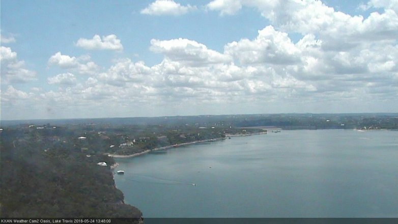 Lake Travis webcam, May 24, 2018 12:50 PM CT