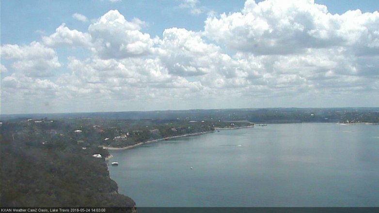 Lake Travis webcam, May 24, 2018 1:05 PM CT