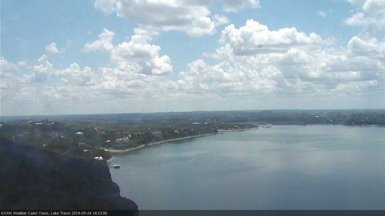 Lake Travis webcam, May 24, 2018 1:25 PM CT