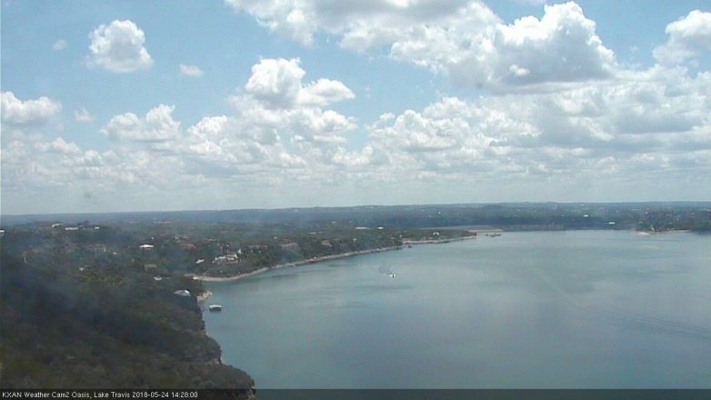 Lake Travis webcam, May 24, 2018 1:30 PM CT