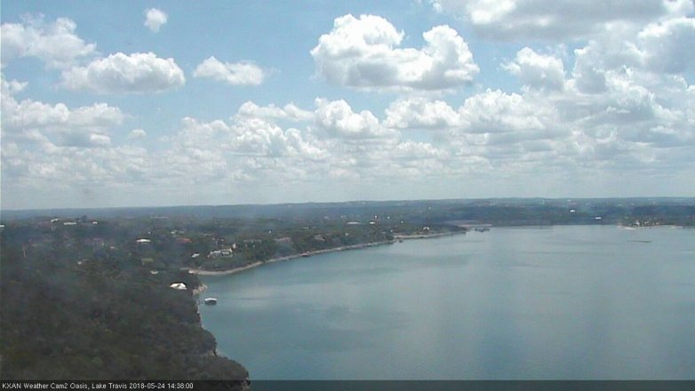 Lake Travis webcam, May 24, 2018 1:40 PM CT