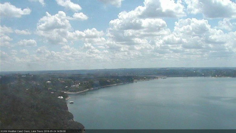 Lake Travis webcam, May 24, 2018 2:00 PM CT