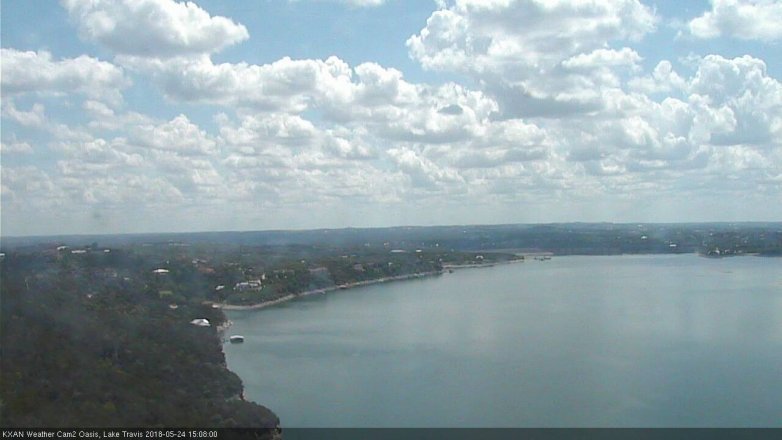 Lake Travis webcam, May 24, 2018 2:10 PM CT