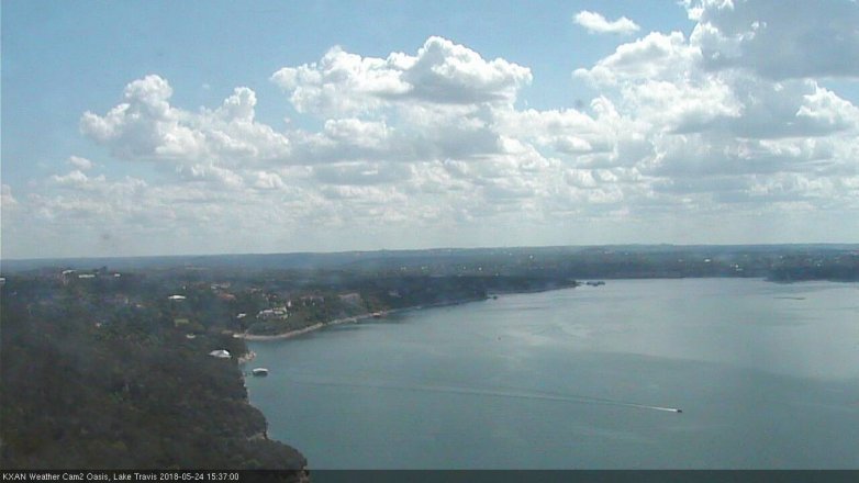 Lake Travis webcam, May 24, 2018 2:40 PM CT