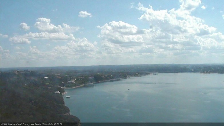 Lake Travis webcam, May 24, 2018 3:00 PM CT