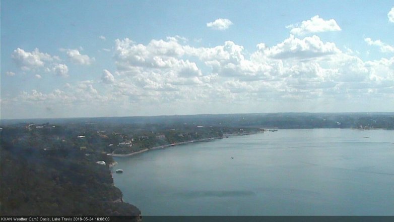 Lake Travis webcam, May 24, 2018 3:10 PM CT