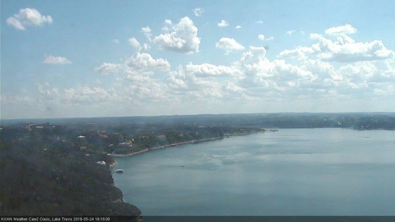 Lake Travis webcam, May 24, 2018 3:20 PM CT