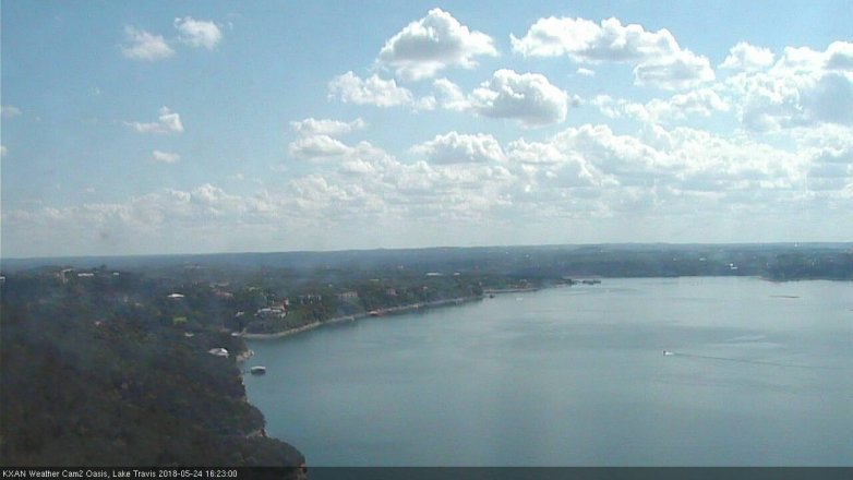 Lake Travis webcam, May 24, 2018 3:25 PM CT