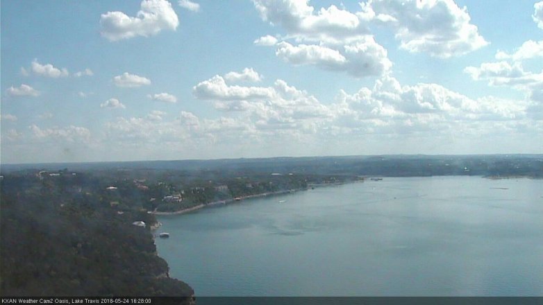 Lake Travis webcam, May 24, 2018 3:30 PM CT