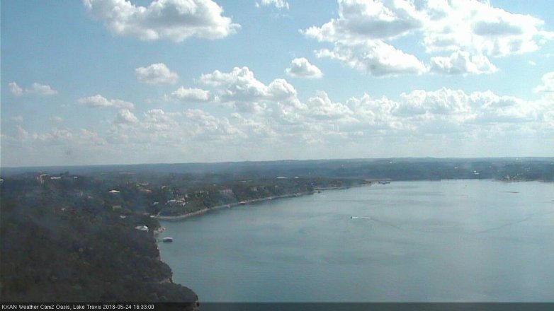 Lake Travis webcam, May 24, 2018 3:35 PM CT