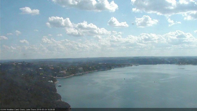 Lake Travis webcam, May 24, 2018 3:40 PM CT