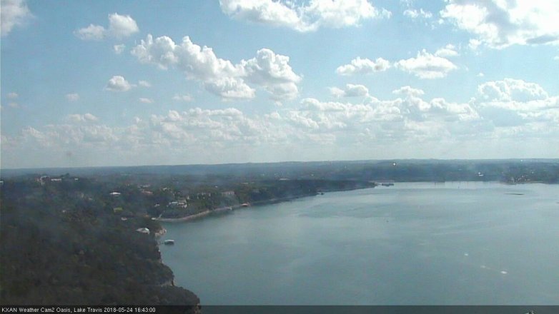Lake Travis webcam, May 24, 2018 3:45 PM CT