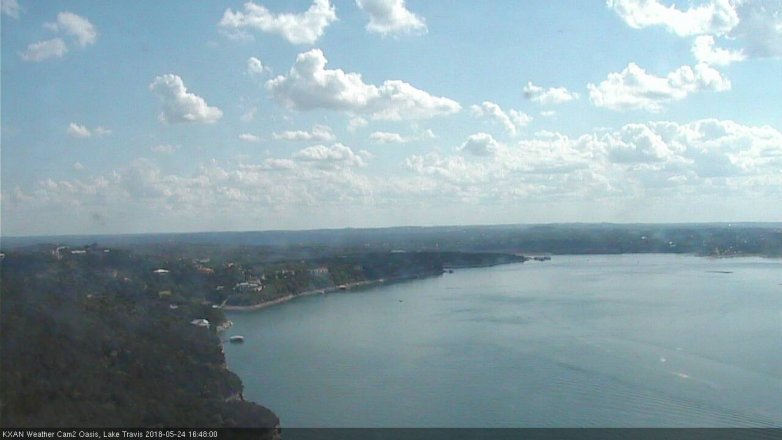 Lake Travis webcam, May 24, 2018 3:50 PM CT