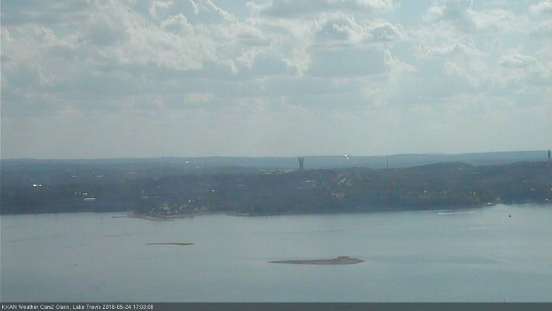 Lake Travis webcam, May 24, 2018 4:05 PM CT