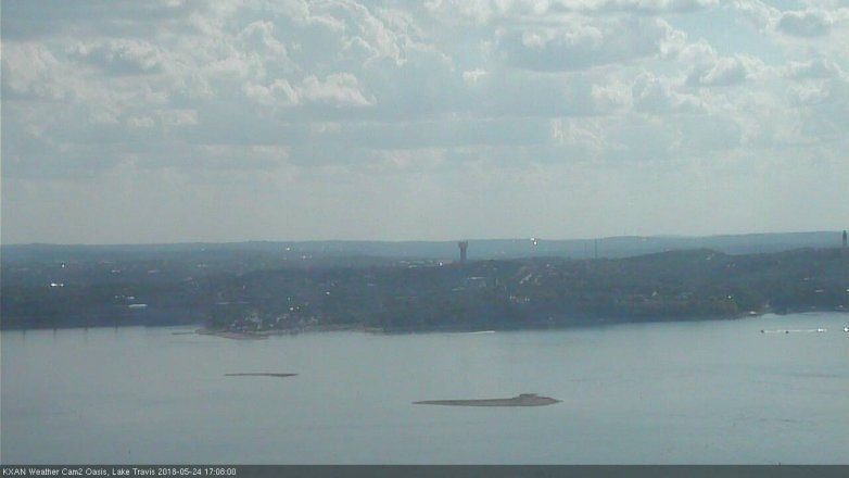 Lake Travis webcam, May 24, 2018 4:10 PM CT