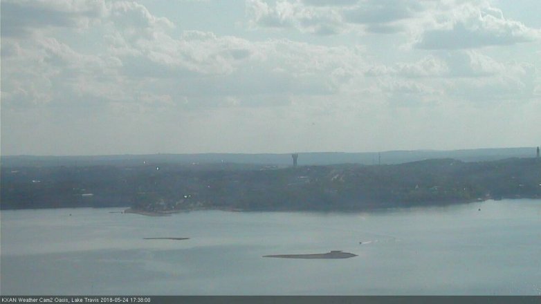 Lake Travis webcam, May 24, 2018 4:40 PM CT