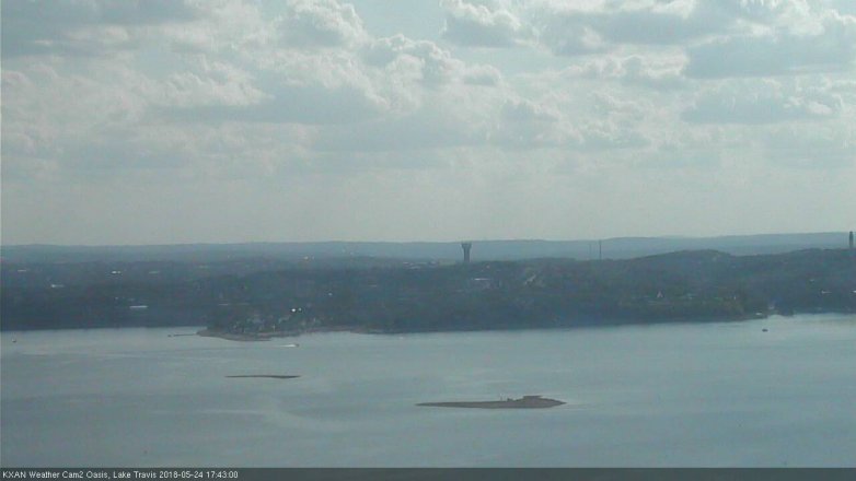 Lake Travis webcam, May 24, 2018 4:45 PM CT
