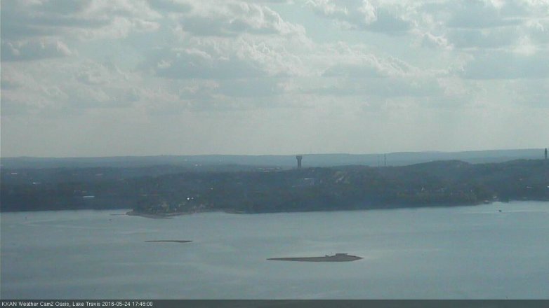 Lake Travis webcam, May 24, 2018 4:50 PM CT