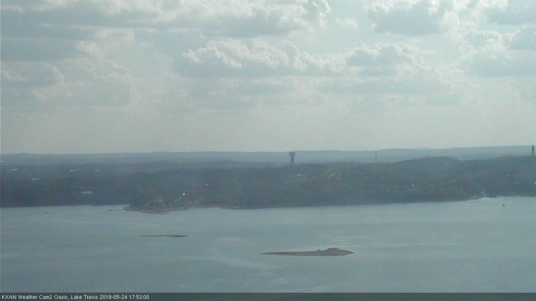 Lake Travis webcam, May 24, 2018 4:55 PM CT