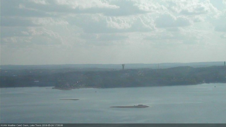 Lake Travis webcam, May 24, 2018 5:00 PM CT