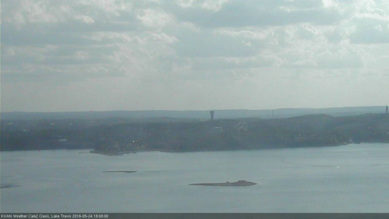 Lake Travis webcam, May 24, 2018 5:10 PM CT