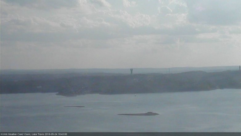 Lake Travis webcam, May 24, 2018 5:45 PM CT