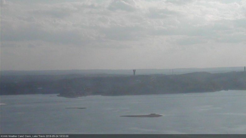 Lake Travis webcam, May 24, 2018 5:55 PM CT