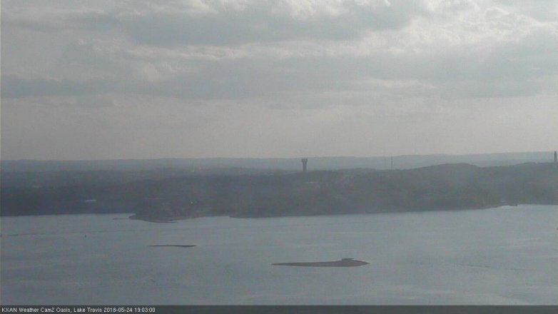 Lake Travis webcam, May 24, 2018 6:05 PM CT
