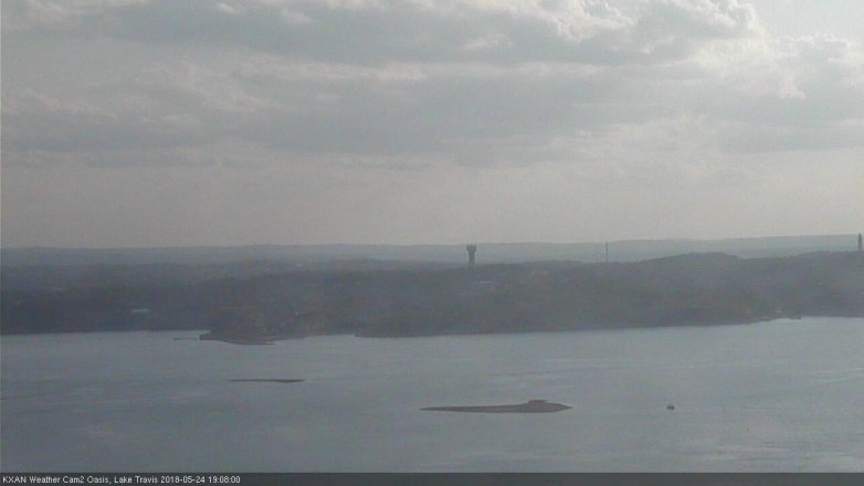 Lake Travis webcam, May 24, 2018 6:10 PM CT
