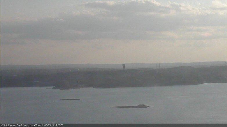 Lake Travis webcam, May 24, 2018 6:30 PM CT