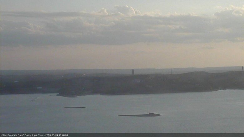Lake Travis webcam, May 24, 2018 6:50 PM CT