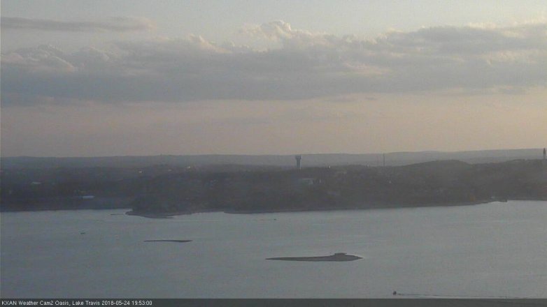 Lake Travis webcam, May 24, 2018 6:55 PM CT