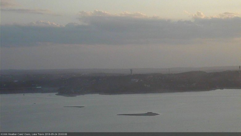Lake Travis webcam, May 24, 2018 7:05 PM CT