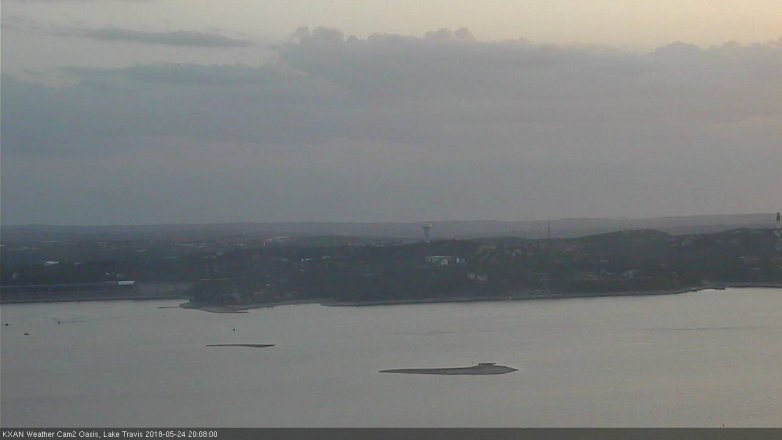 Lake Travis webcam, May 24, 2018 7:10 PM CT