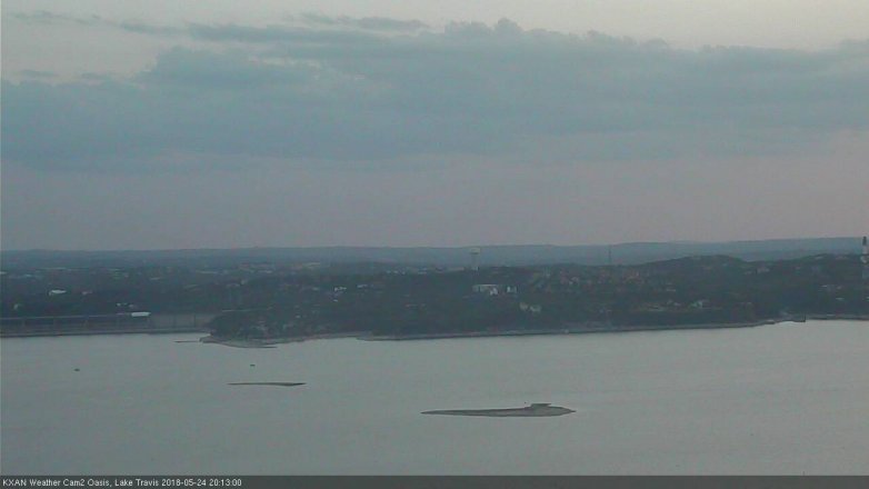 Lake Travis webcam, May 24, 2018 7:15 PM CT